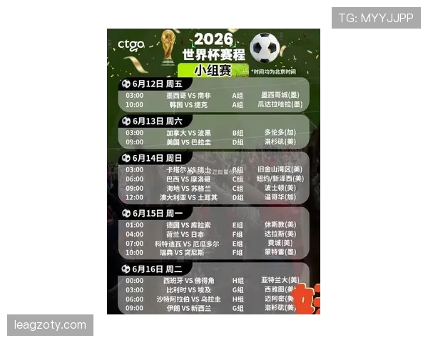 2026世界杯跨时区比赛对赛程编排有什么规则 2026世界杯跨时区比赛对赛程编排有什么规则